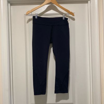 Lululemon Black Crop Leggings Size 6